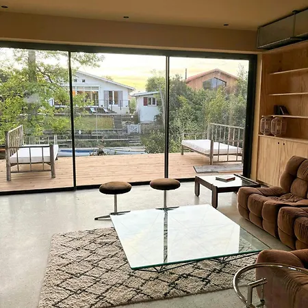 Tatil Evi Mid-century With Pontoon At Cazaux